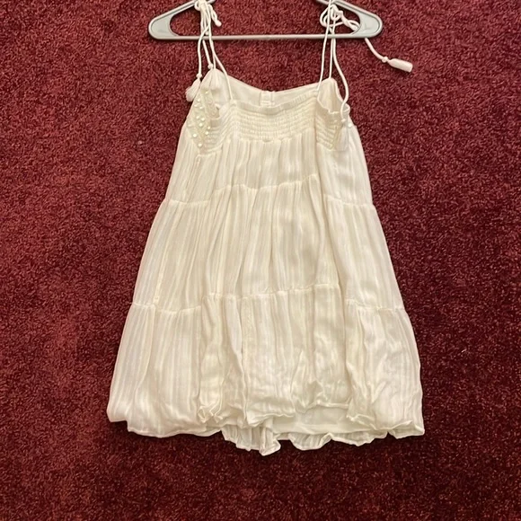 American Eagle Outfitters White Textured Mini Dress - Picture 3 of 4